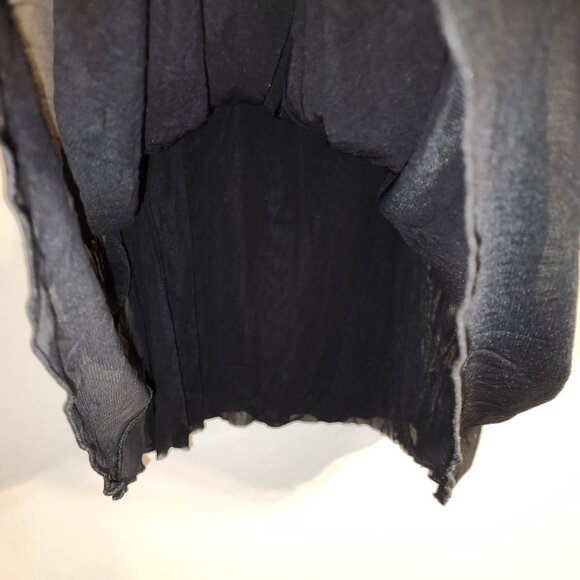 Unbranded Women NightGown Black Lace Nylon Spandex Lined Sz M Goth Fairy Grunge - Picture 5 of 12